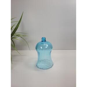 Vintage Blue Swirl Votive pegged Cup, Candle Holder Home Interiors Homco